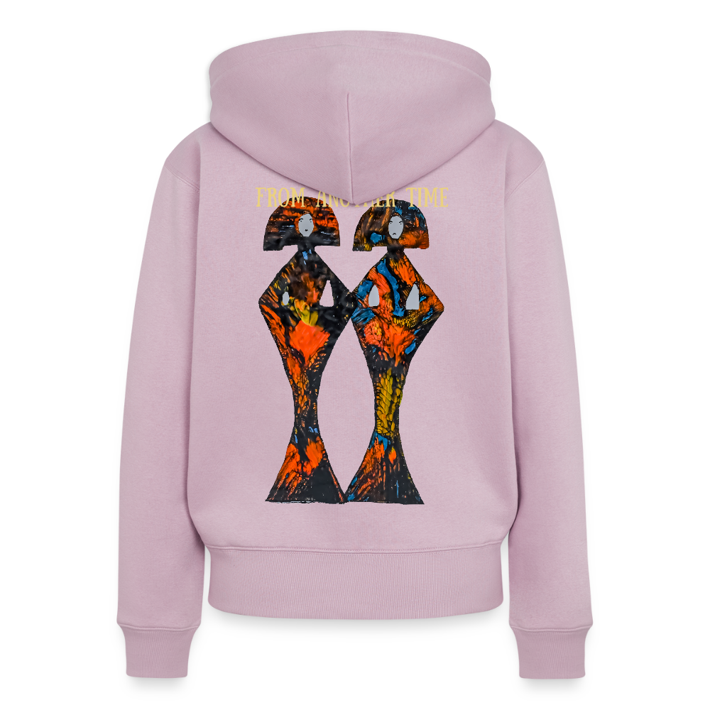 Frauen Kapuzenjacke Geishas Backprint - Altrosa