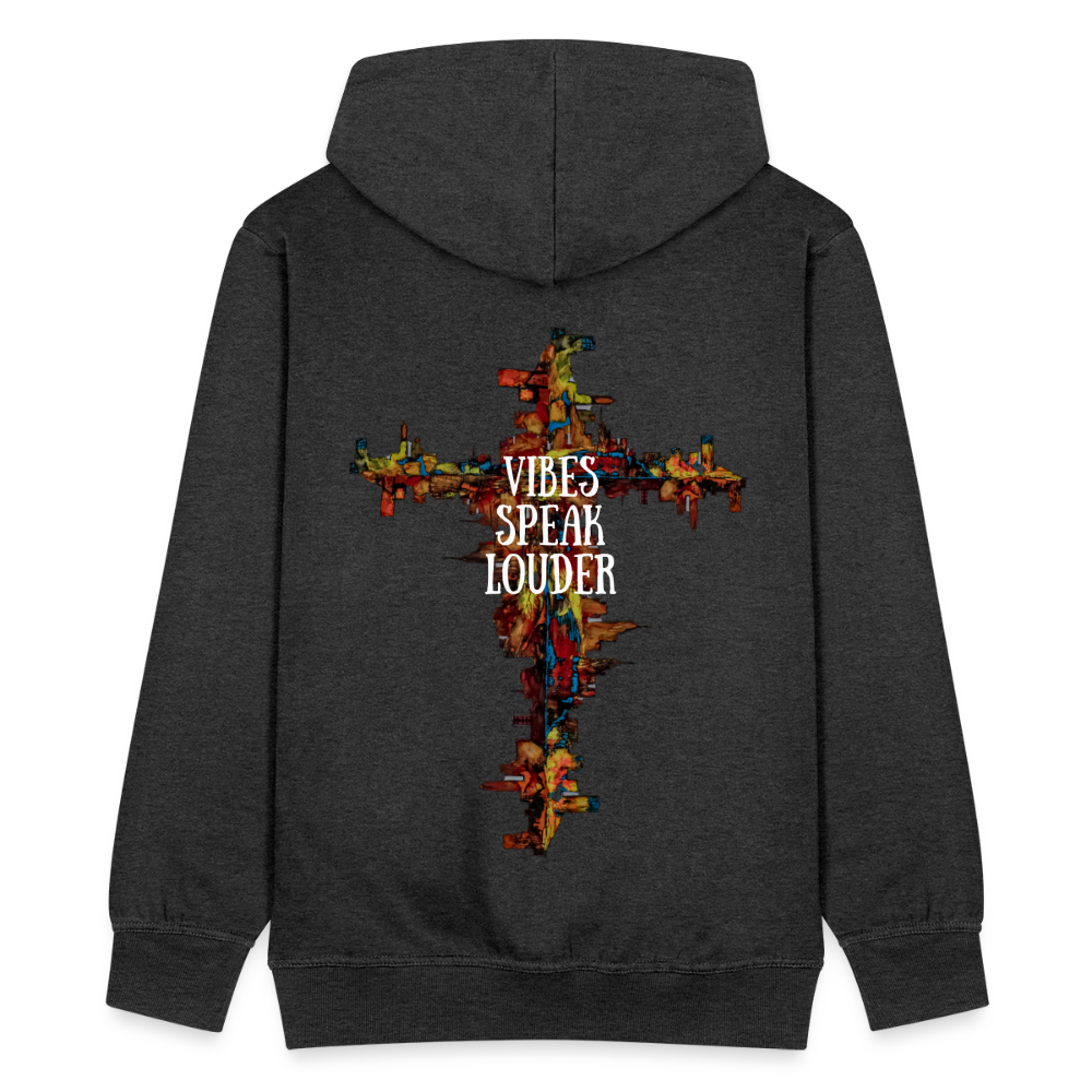 Männer Kapuzenjacke Frankfurter Skyline Backprint - Anthrazit