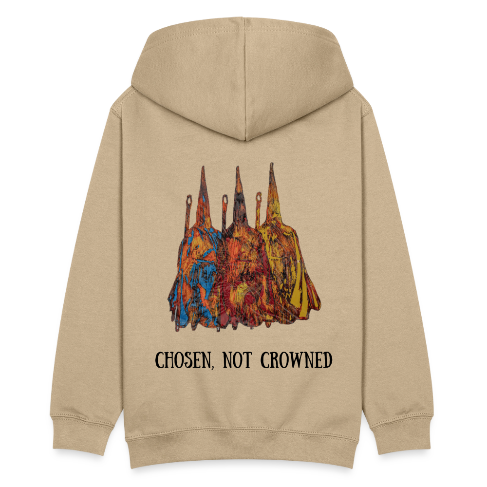 Teenager Hoodie Nazzarener Backprint - Sand