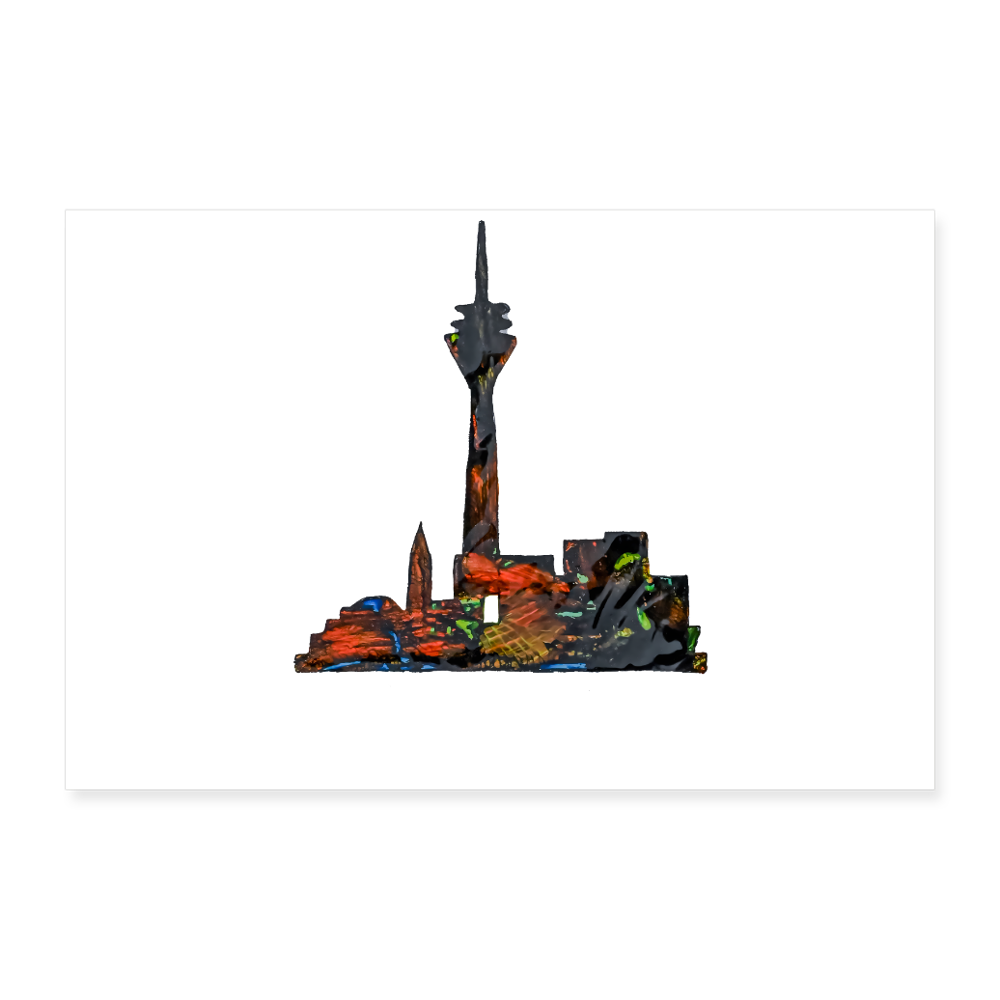 Poster 90x60 cm - Weiß