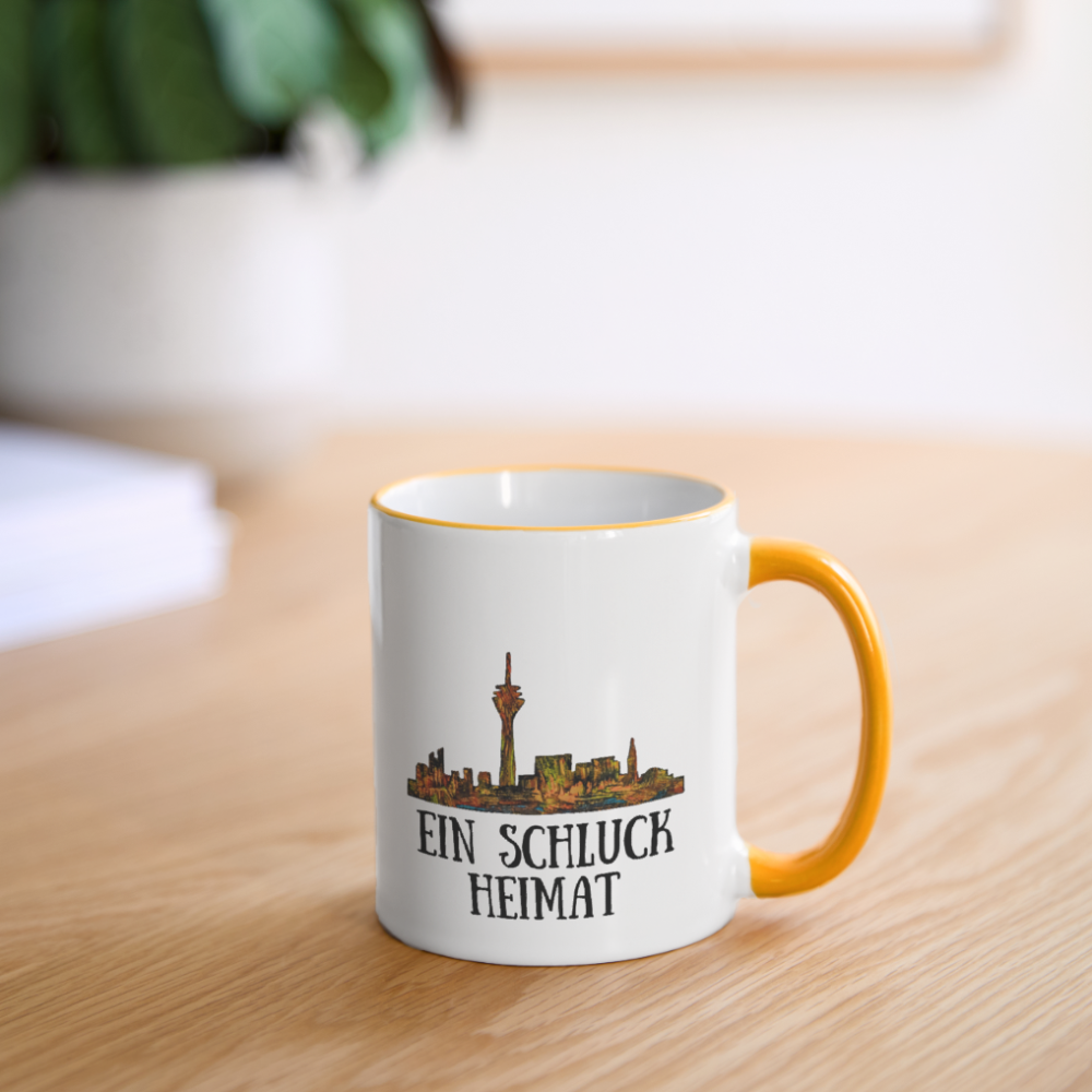 Tasse - Weiß/Gelb