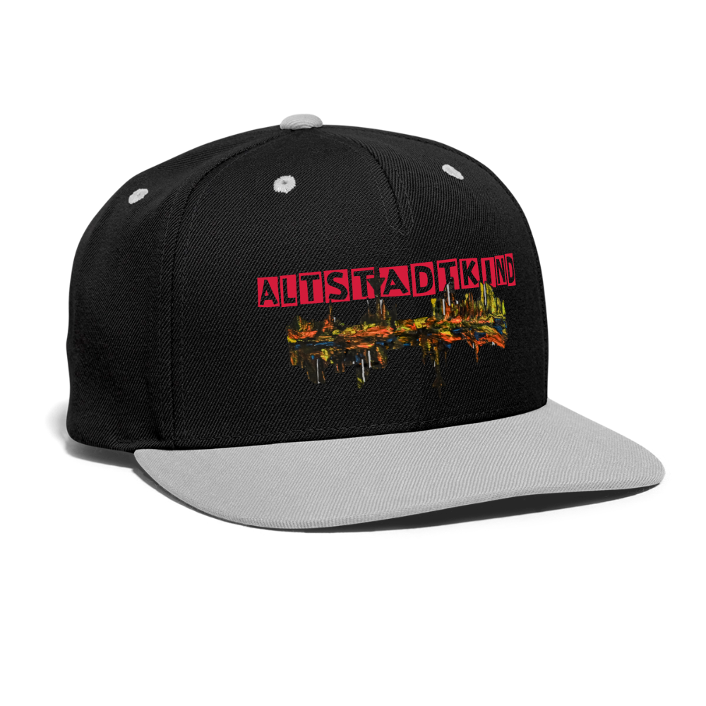Kontrast Snapback Cap - Schwarz/Grau