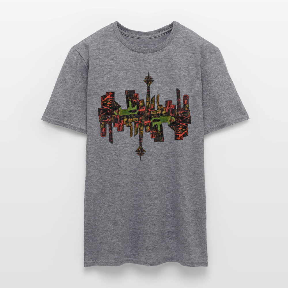 Männer T-Shirt Düsseldorfer Skyline V.9 - Graphit meliert