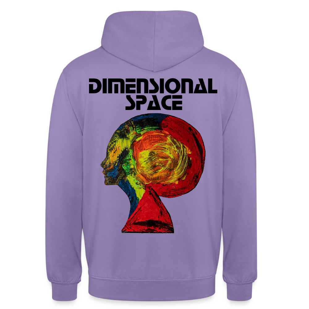 Unisex Hoodie Gaia Backprint - Lavendel