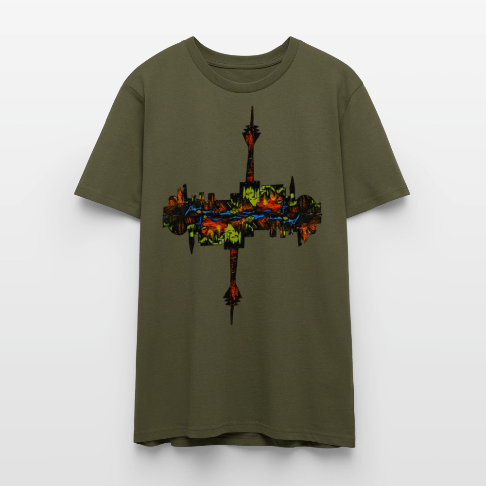 Unisex T-Shirt Düsseldorfer Skyline V.7 - Khaki