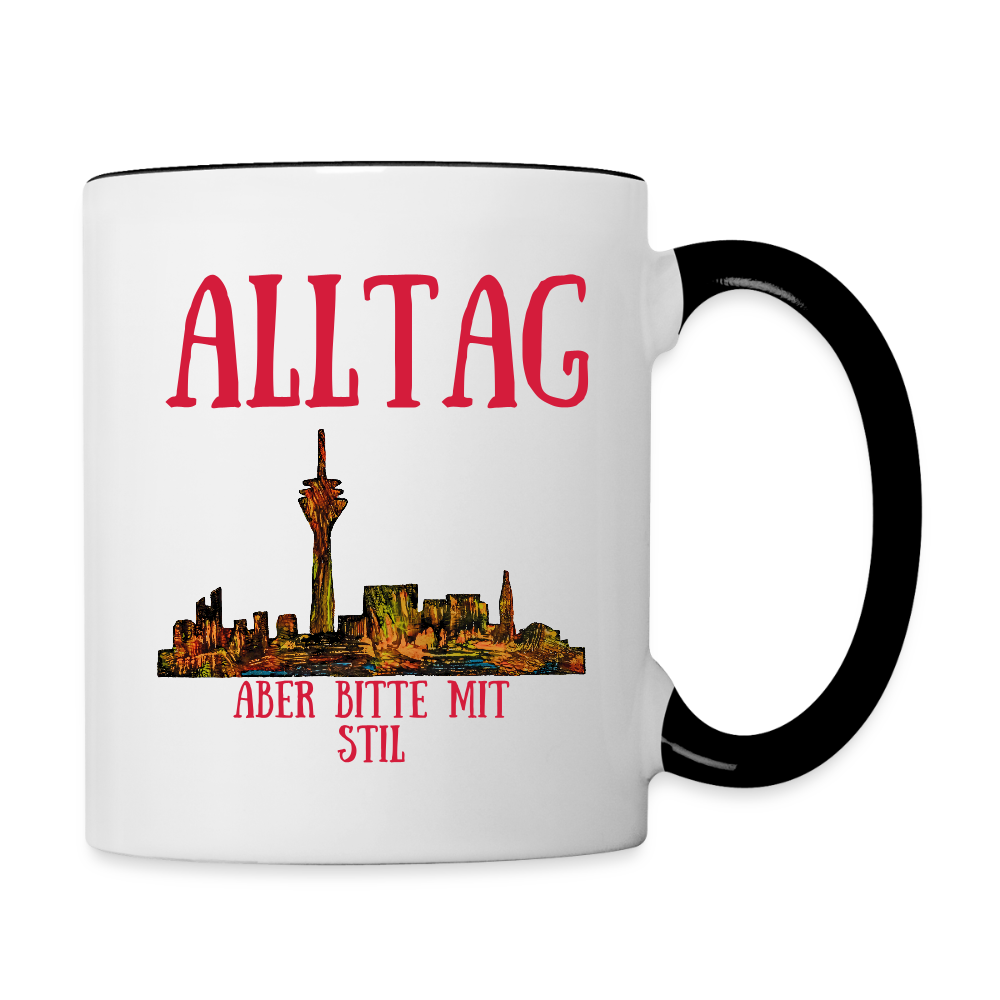 Tasse - Weiß/Schwarz