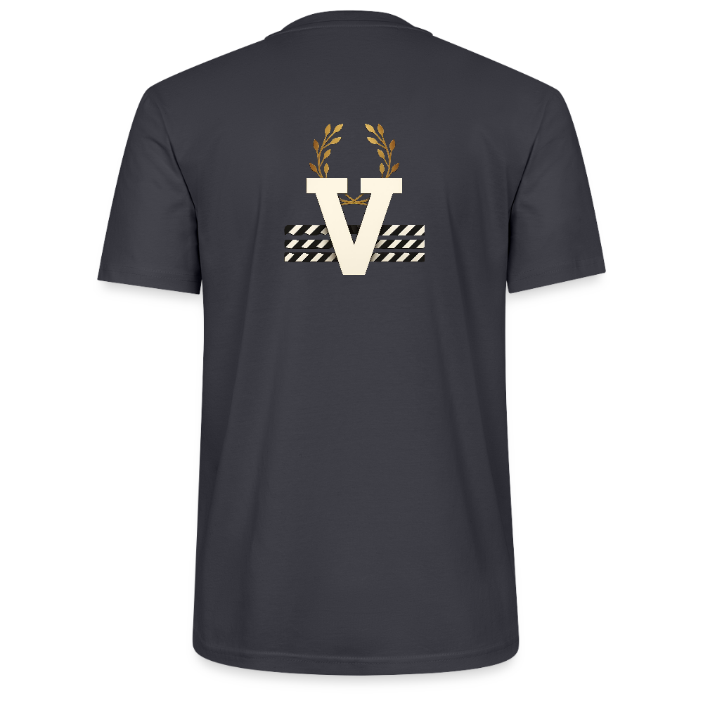 Unisex T-Shirt Düsseldorfer Skyline V.3 - Dunkles Graublau