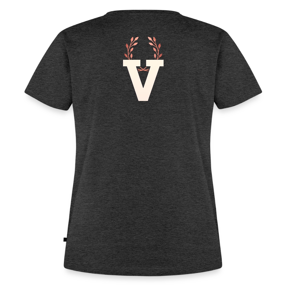 Frauen Premium T-Shirt Düsseldorfer Skyline V.7 - Anthrazit meliert