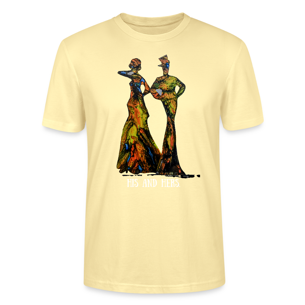 Unisex T-Shirt Zylinder und Stella - Creme