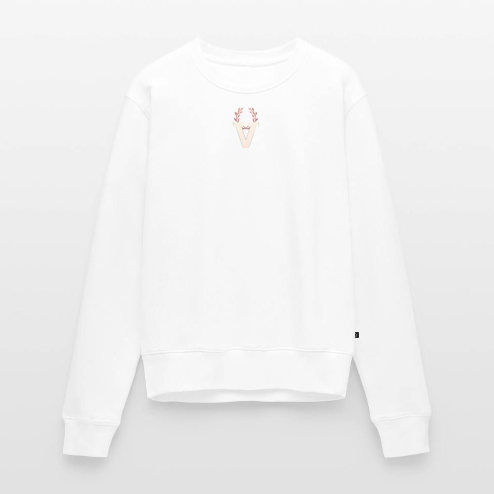 Frauen Pulli Düsseldorfer Skyline Backprint - Weiß