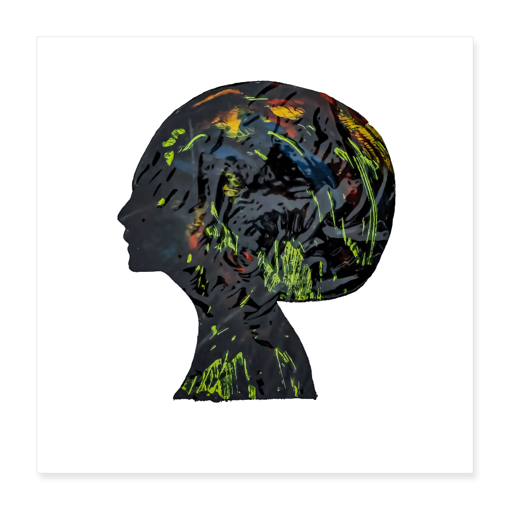 Poster 40x40 cm - Weiß