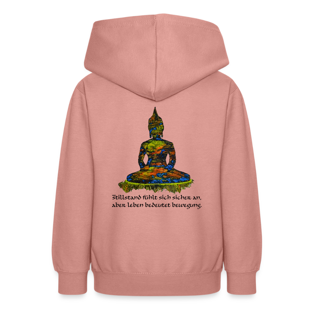 Teenagers Hoodie Buddha Backprint - Altrosa