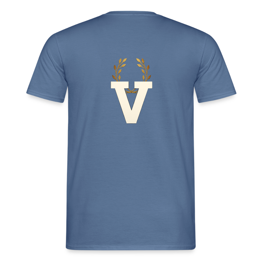 Männer T-Shirt Stille - Taubenblau 