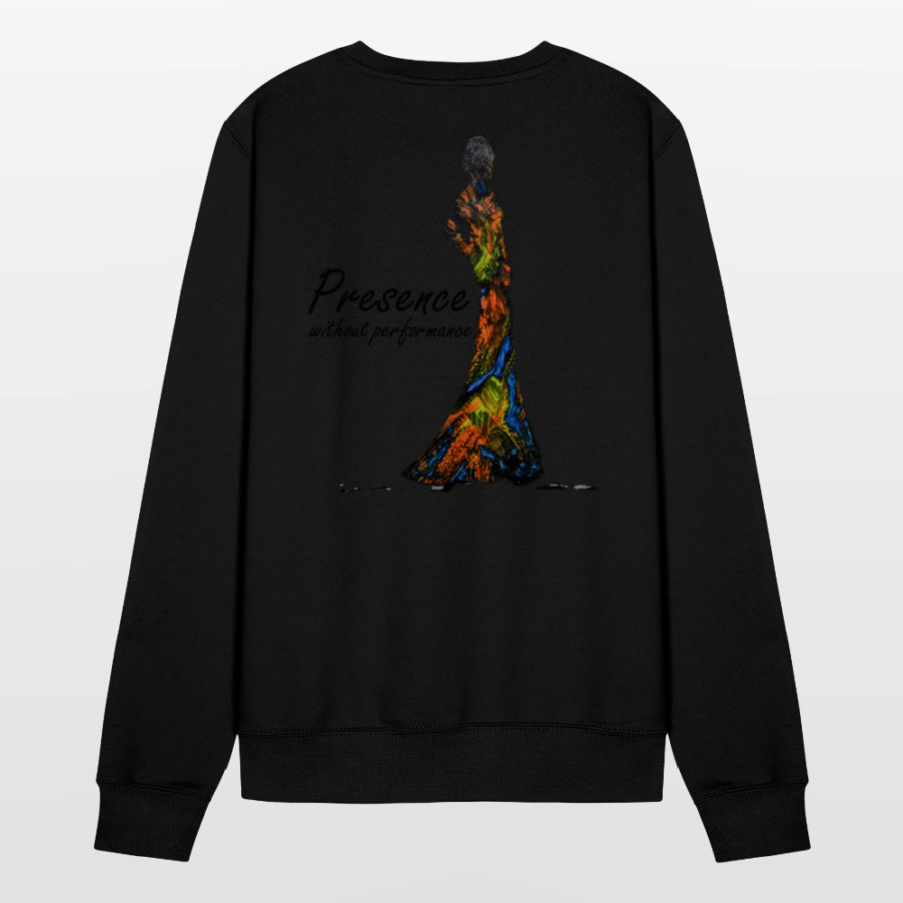 Unisex Pulli Presence Backprint - Schwarz