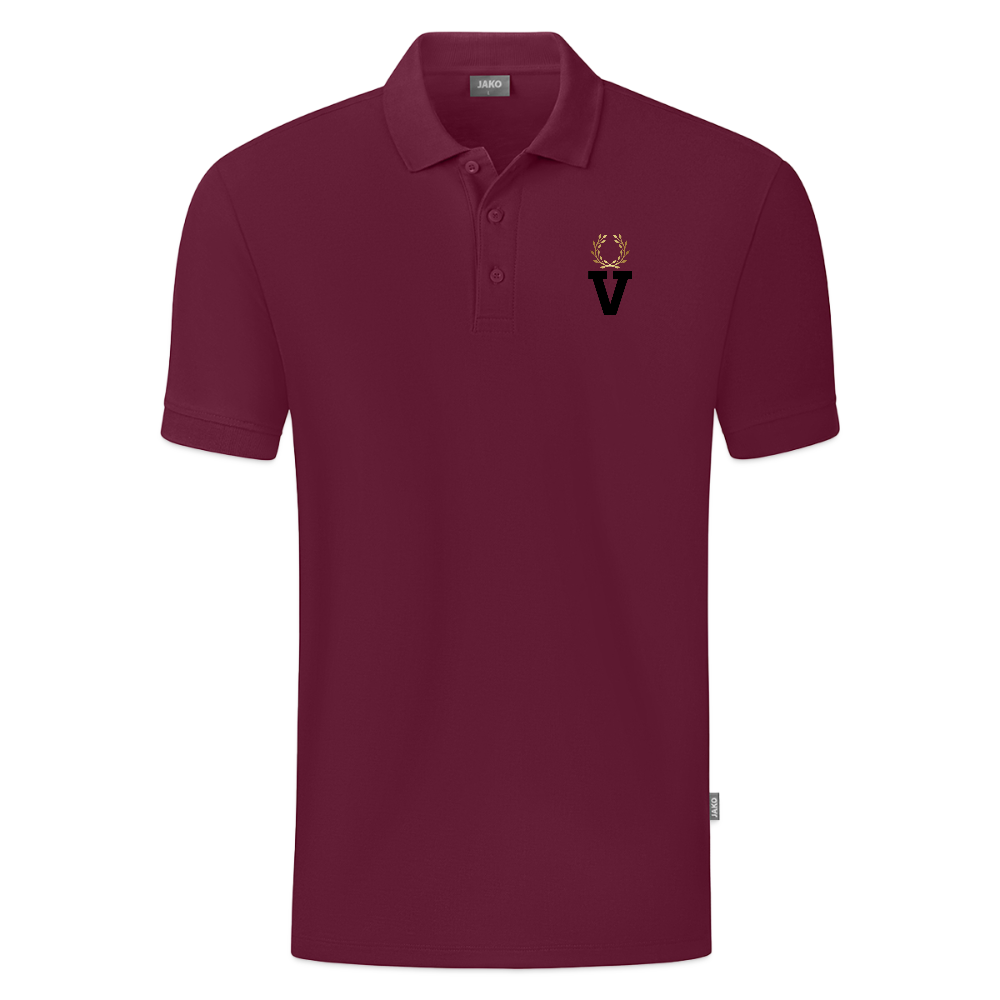 JAKO Teenager Polo Organic - Weinrot