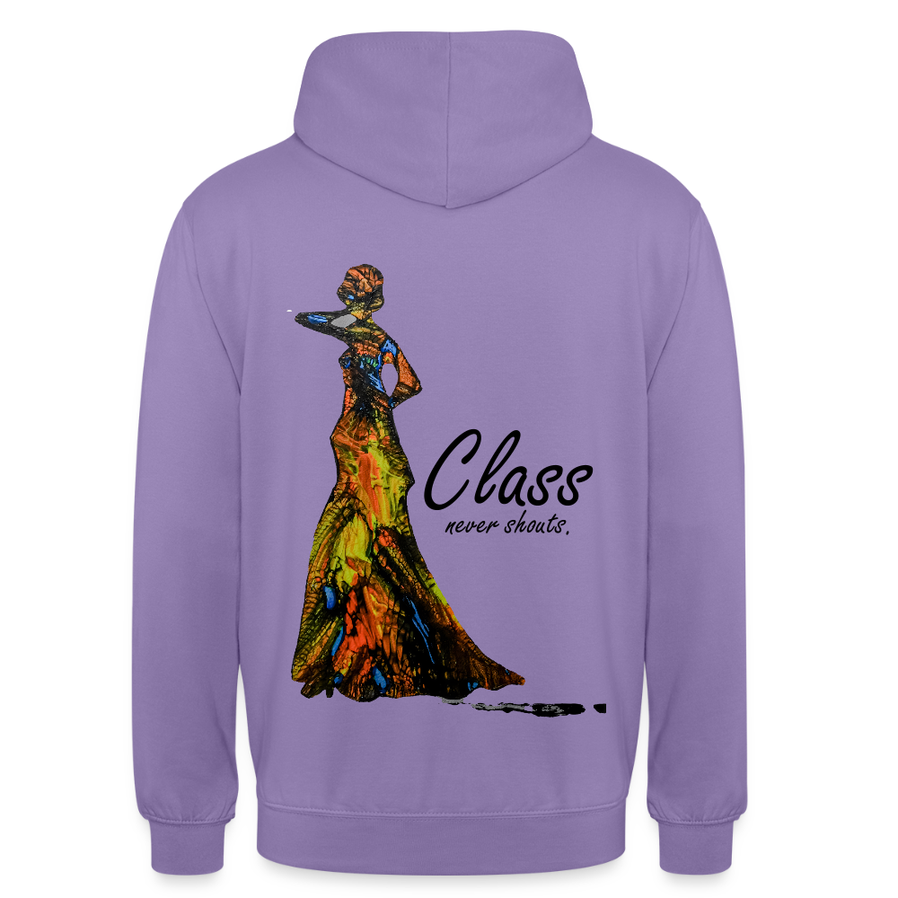Unisex Hoodie Class Backprint - Lavendel