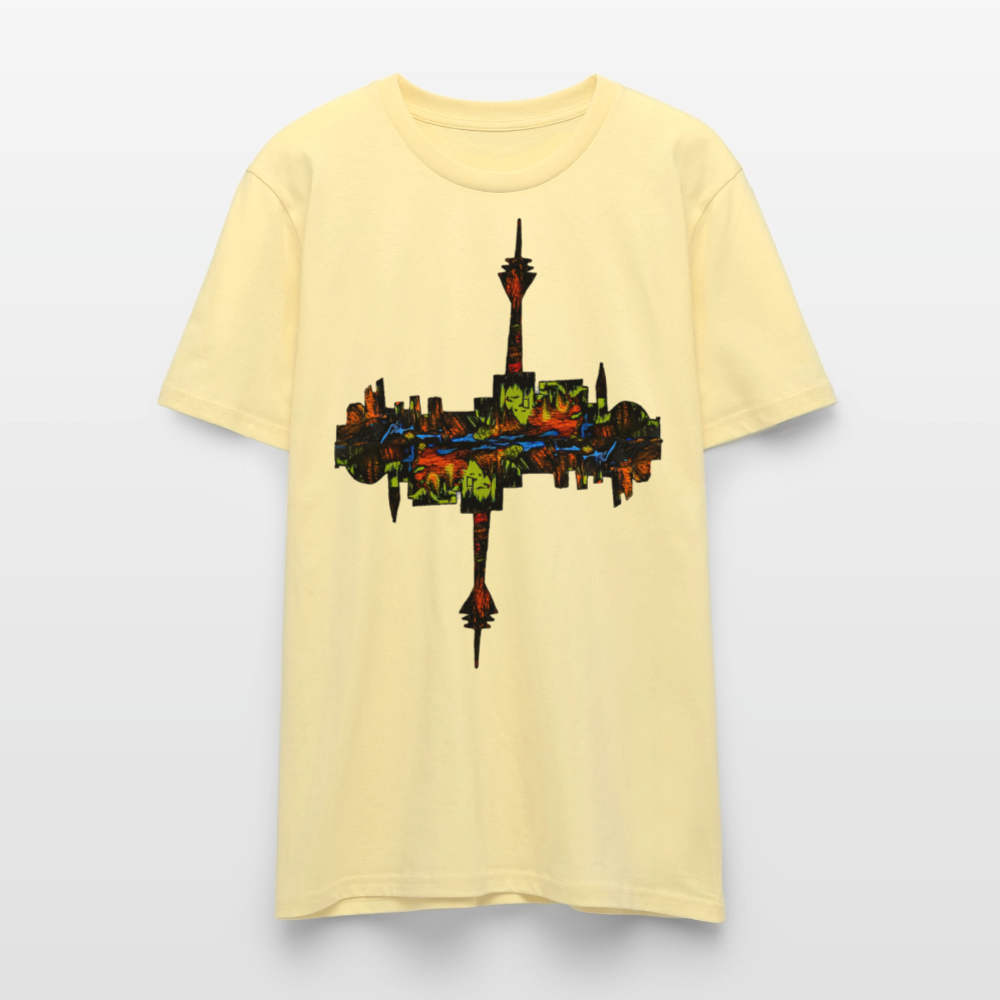 Unisex T-Shirt Düsseldorfer Skyline V.7 - Creme