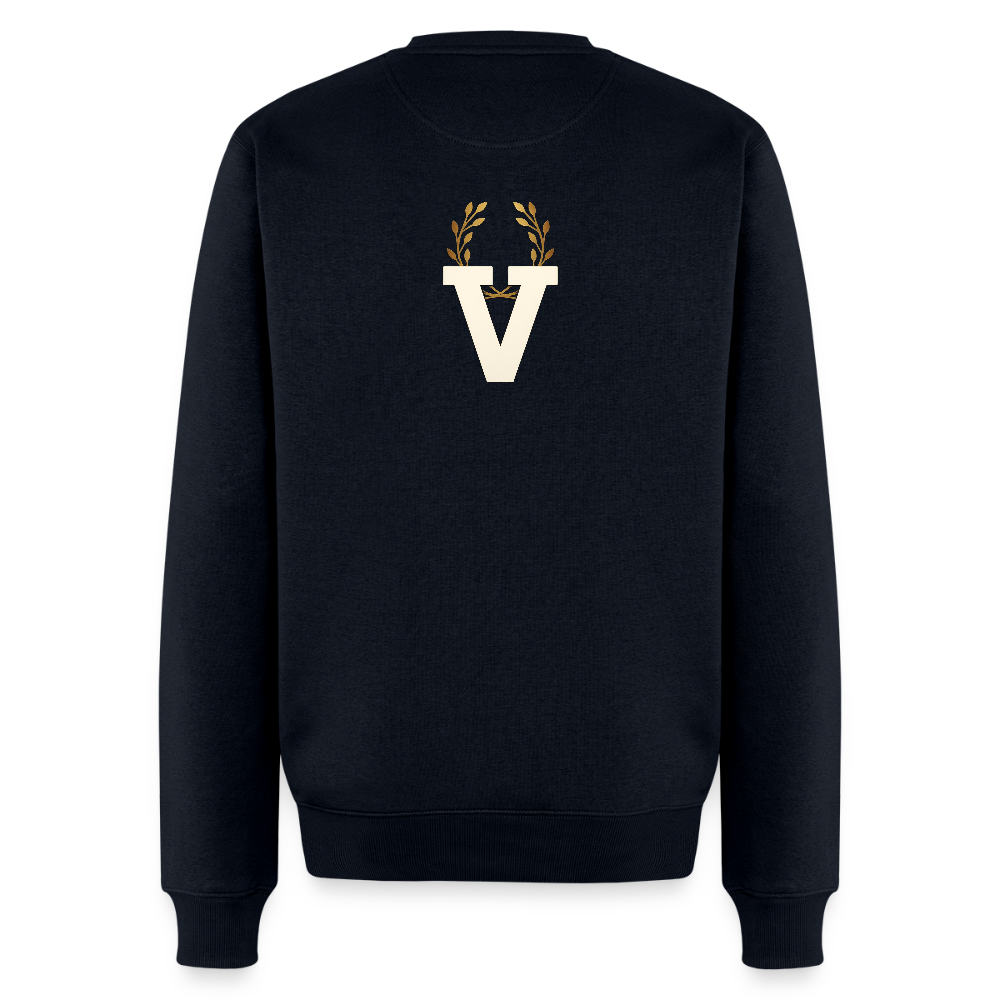 Männer Pulli Frankfurter Skyline Backprint - Navy