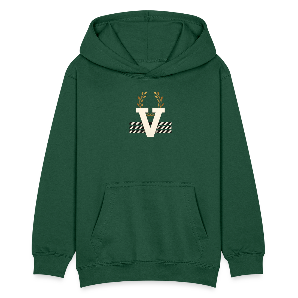 Teenager Hoodie Class Backprint - Flaschengrün