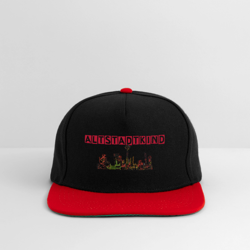 Snapback Cap - Schwarz/Rot