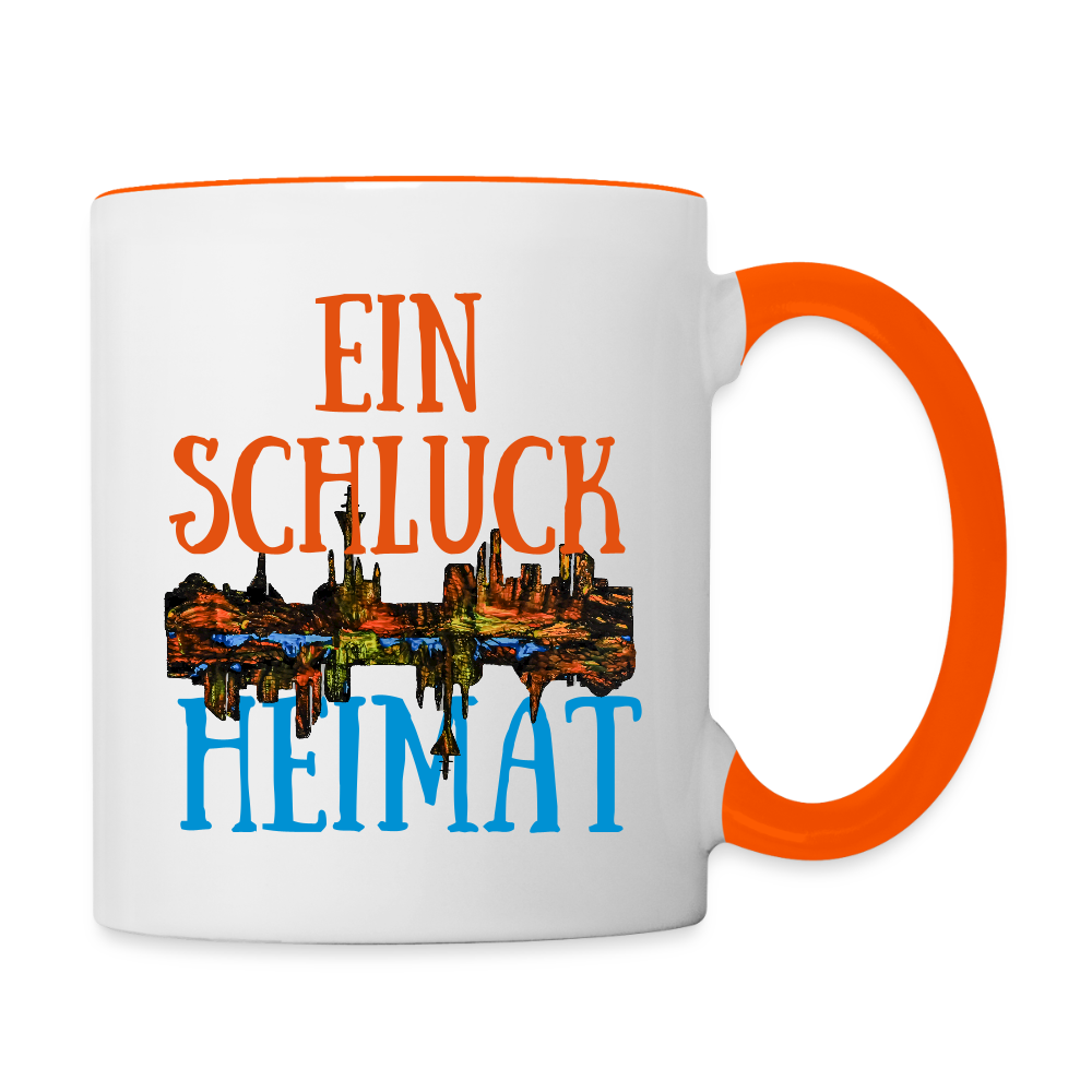 Tasse - Weiß/Orange