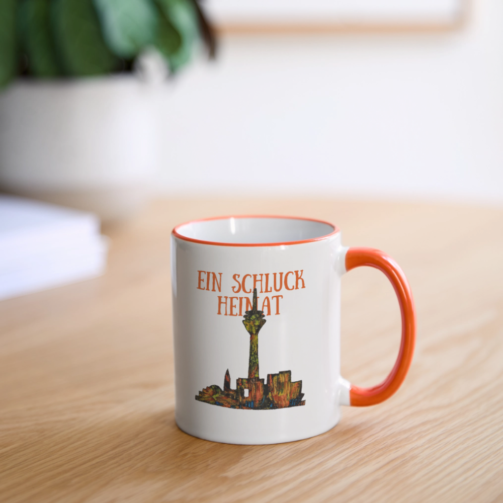 Tasse - Weiß/Orange