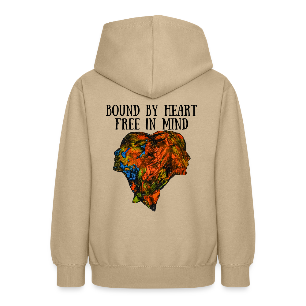 Teenager Hoodie Espejo Backprint - Sand