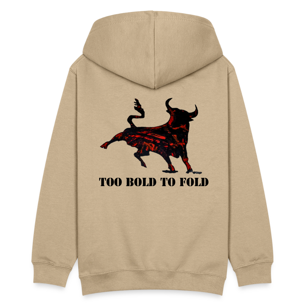 Teenager Hoodie Torro Backprint - Sand