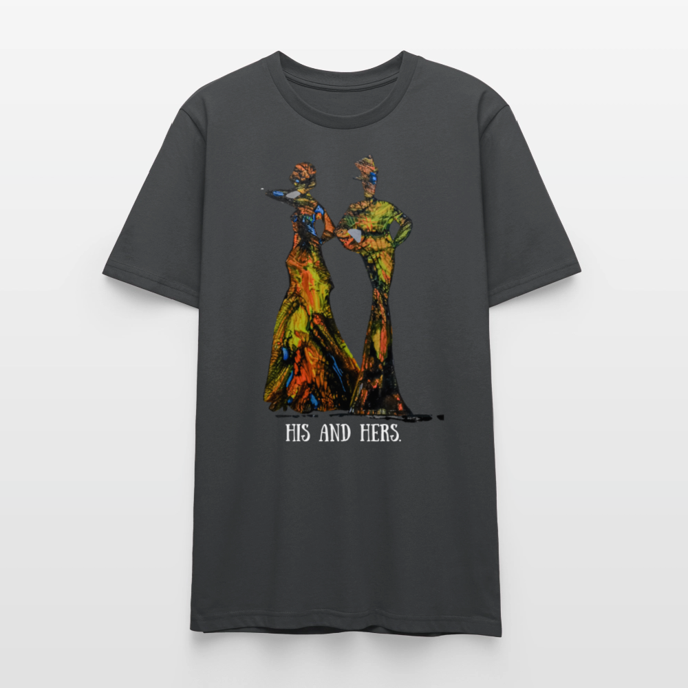 Unisex T-Shirt Zylinder und Stella - Anthrazit