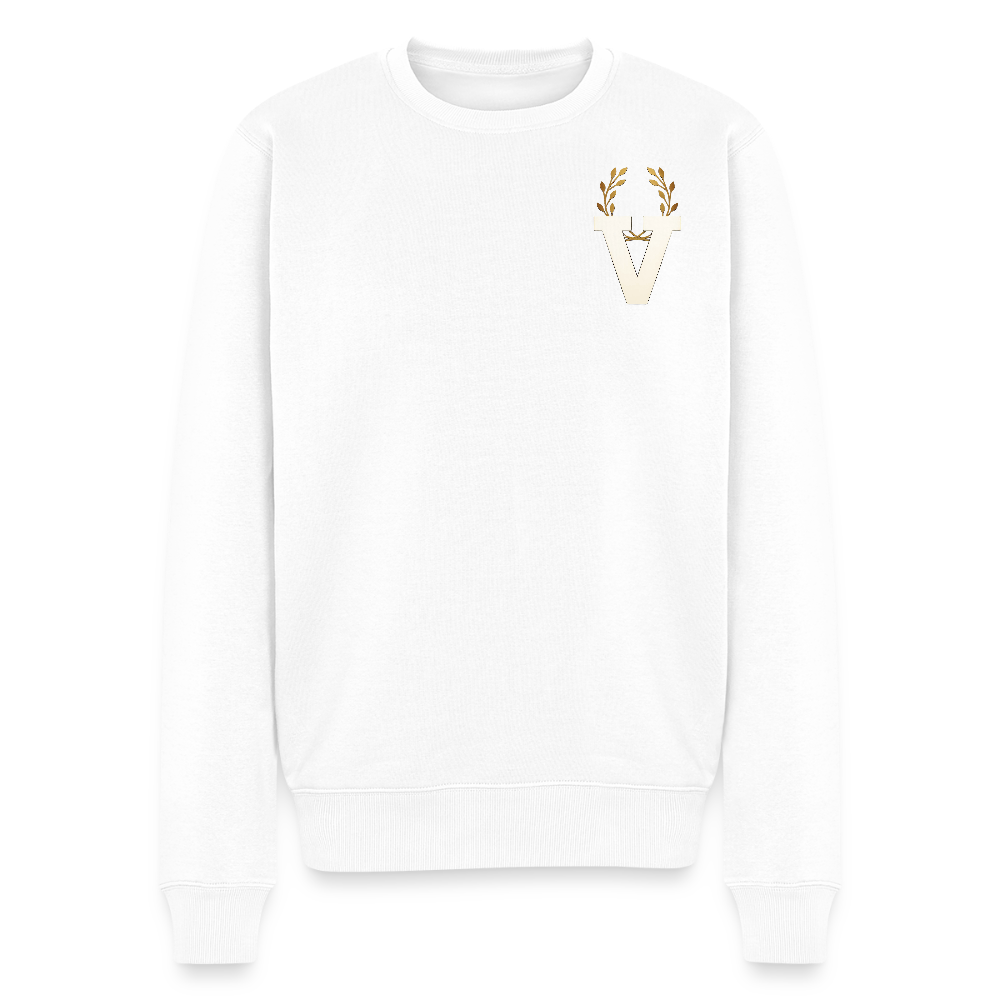 Männer Pulli Don Quixote Backprint - Weiß