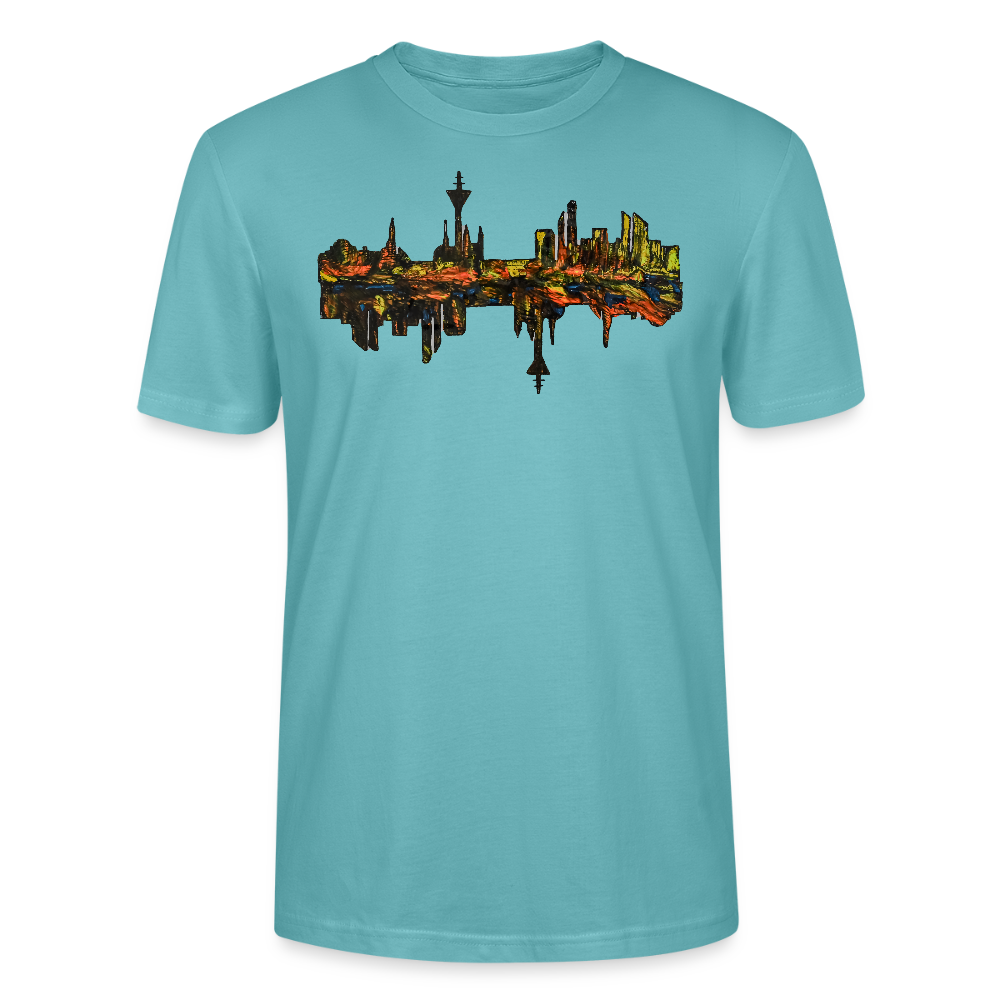 Unisex T-Shirt Düsseldorfer Skyline V.3 - Pastelltürkis