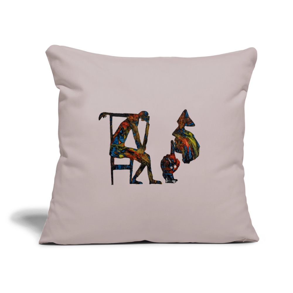 Sofakissen mit Füllung 44 x 44 cm - helles Taupe