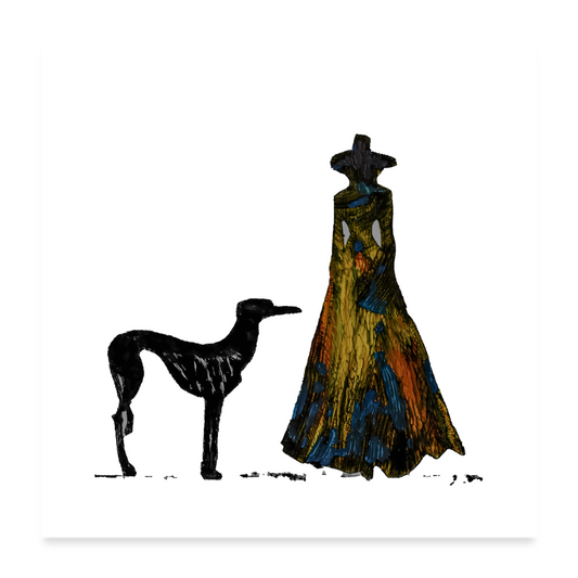 Poster Gabriele - Weiß