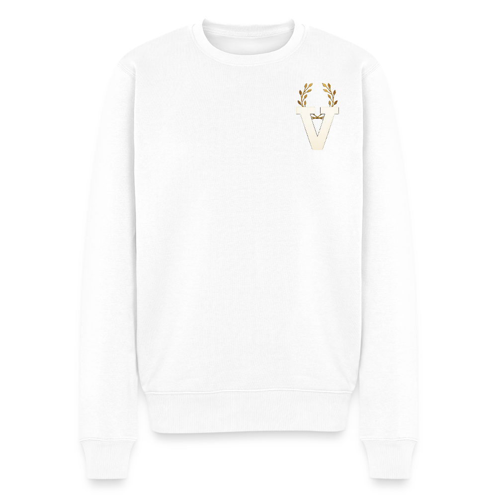 Männer Pulli Buddha Backprint - Weiß