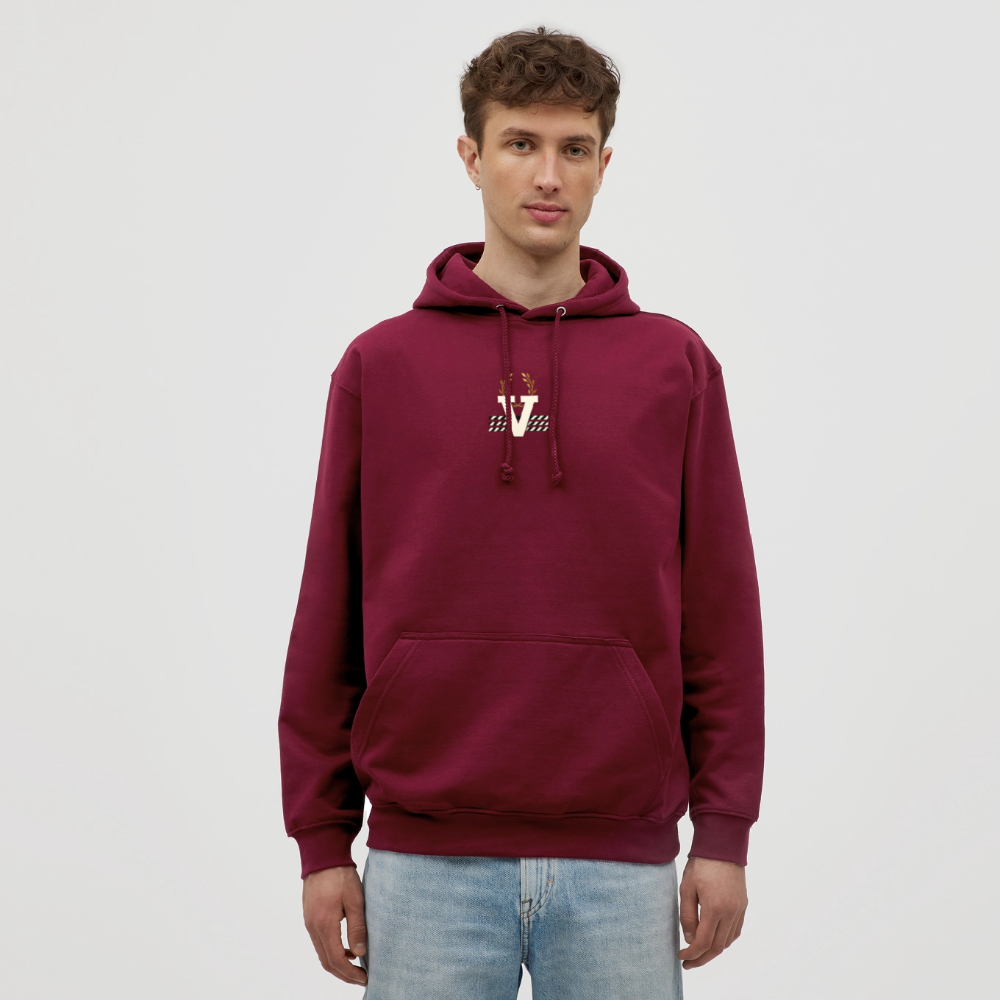 Unisex Hoodie Düsseldorferskyline Backprint - Bordeaux