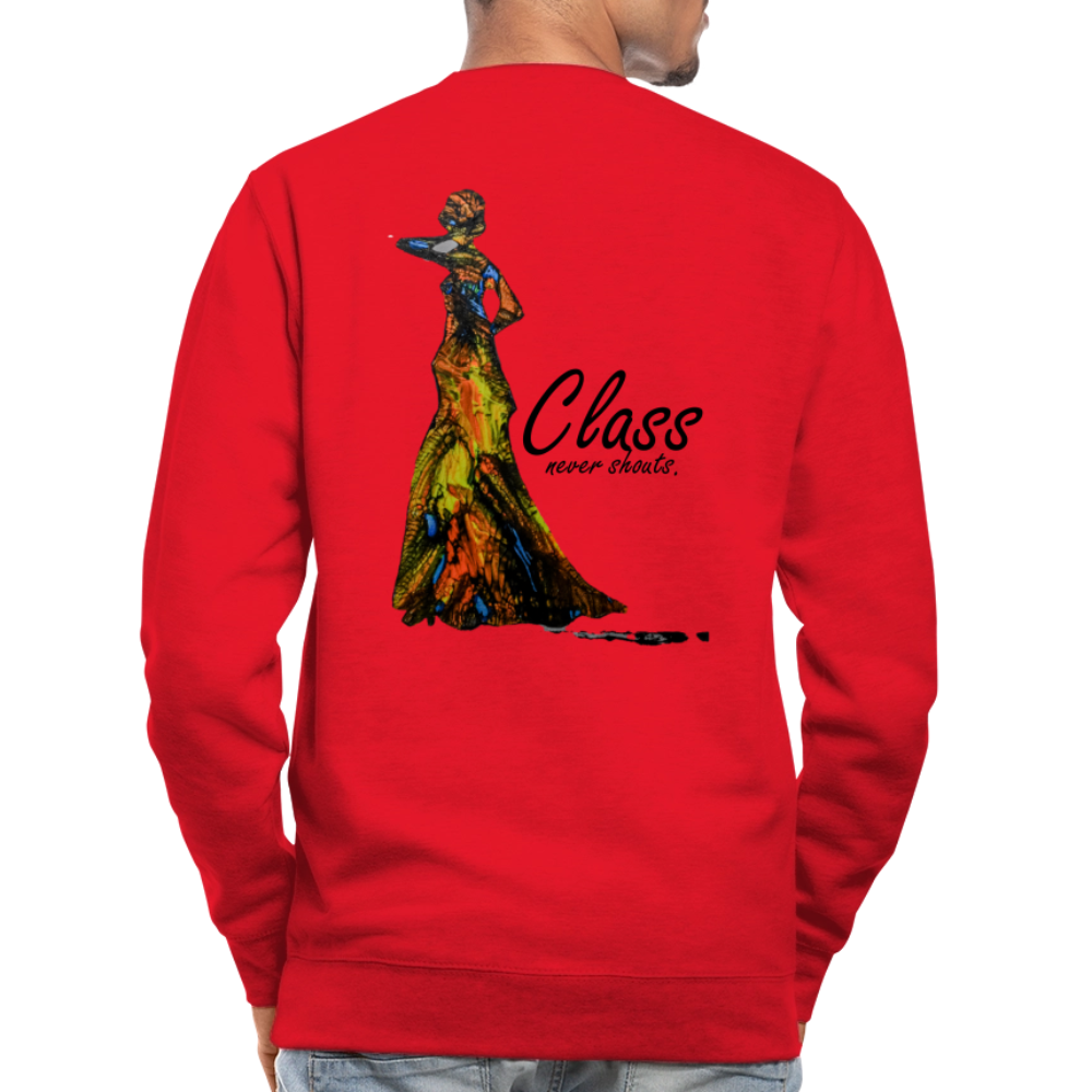Unisex Pulli Class Backprint - Rot