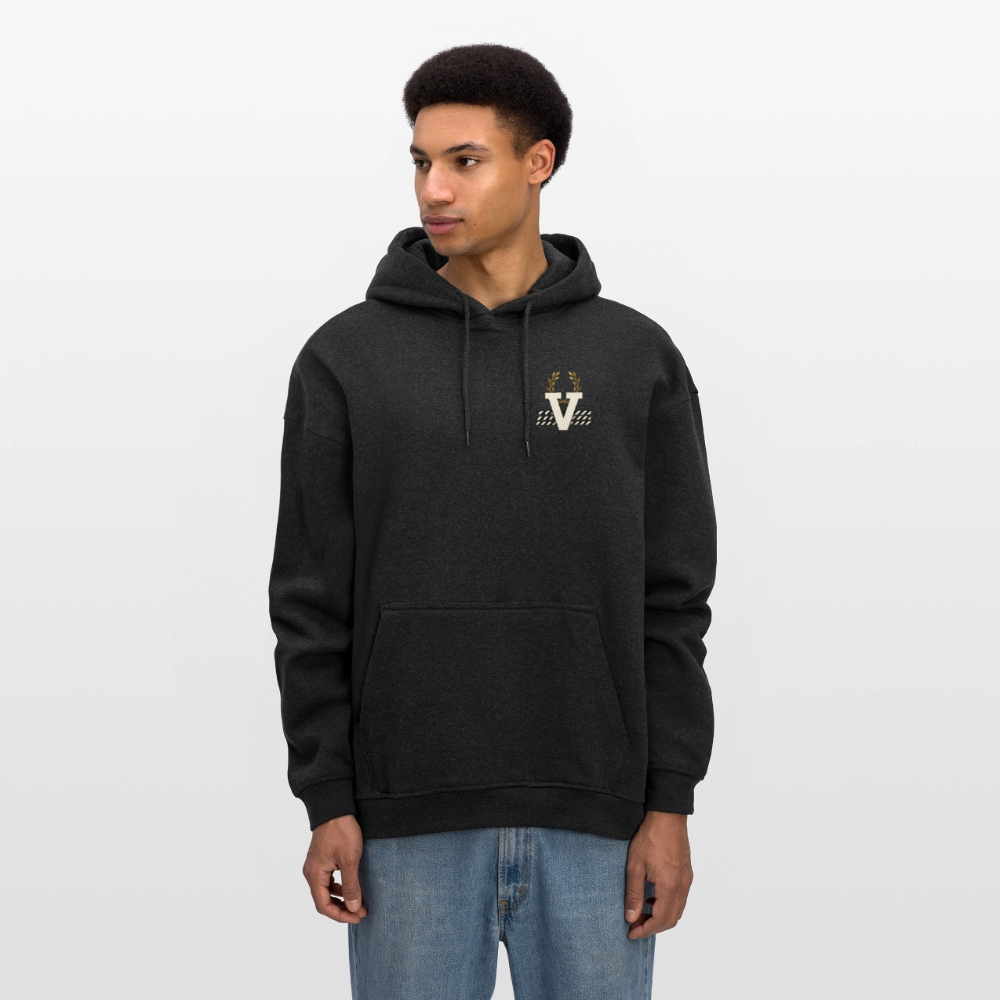 Oversized Unisex Hoodie Düsseldorferskyline Backprint - Anthrazit