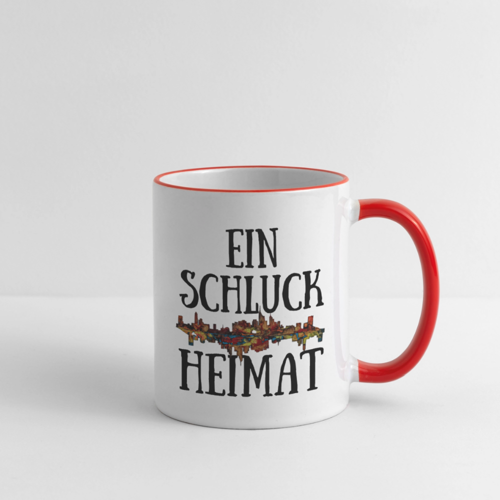 Tasse - Weiß/Rot