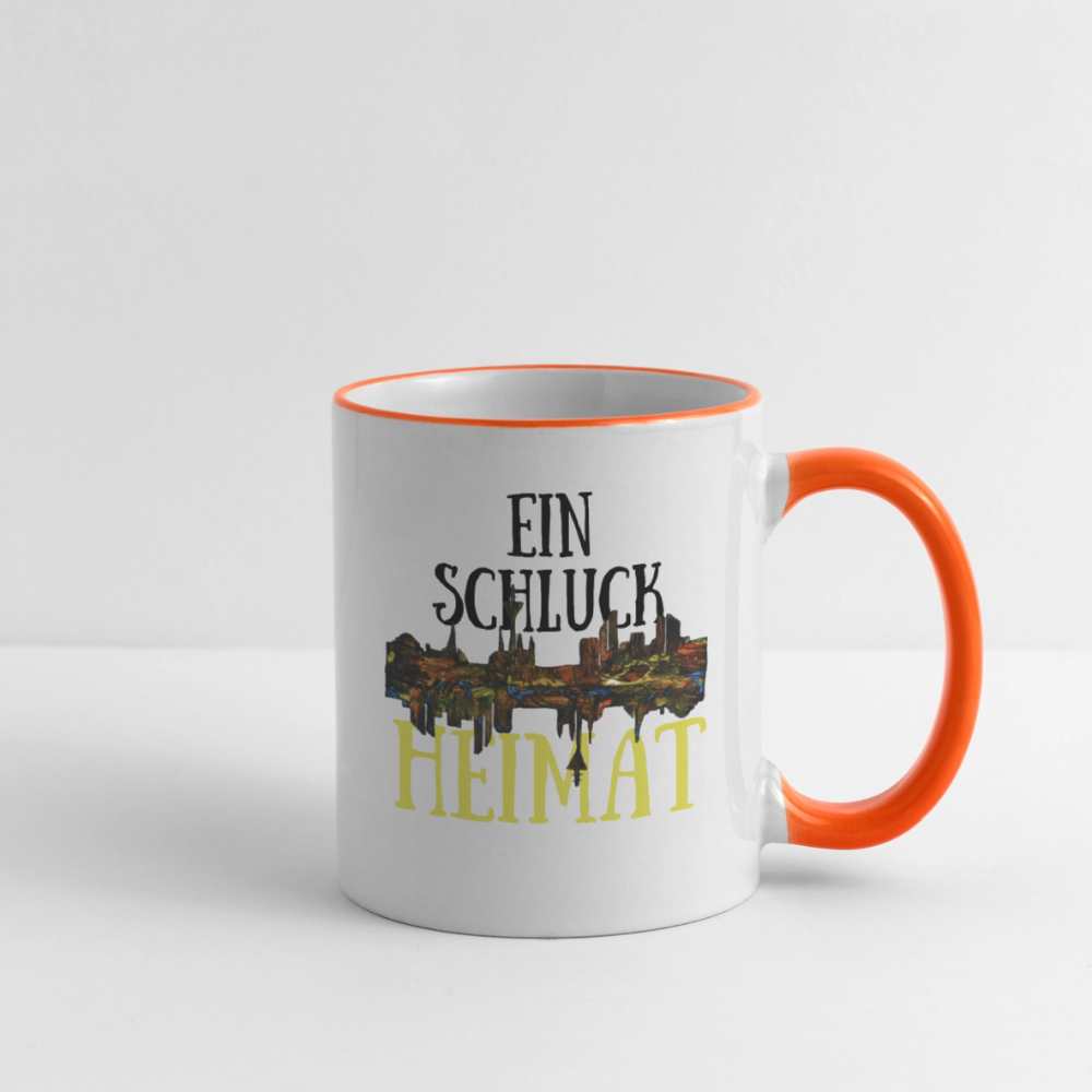 Tasse - Weiß/Orange