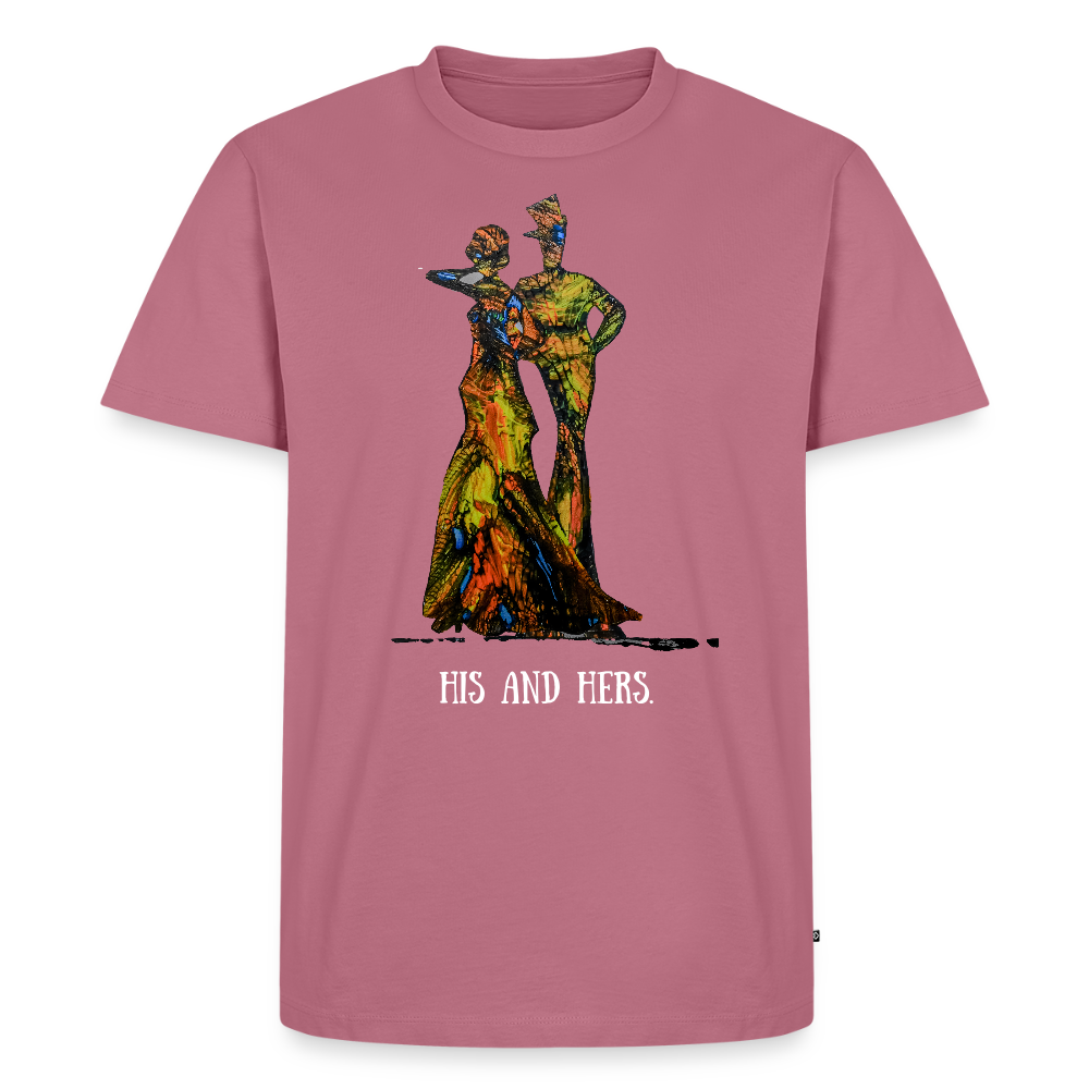 Männer Premium T-Shirt Zylinder und Stella - Mauve