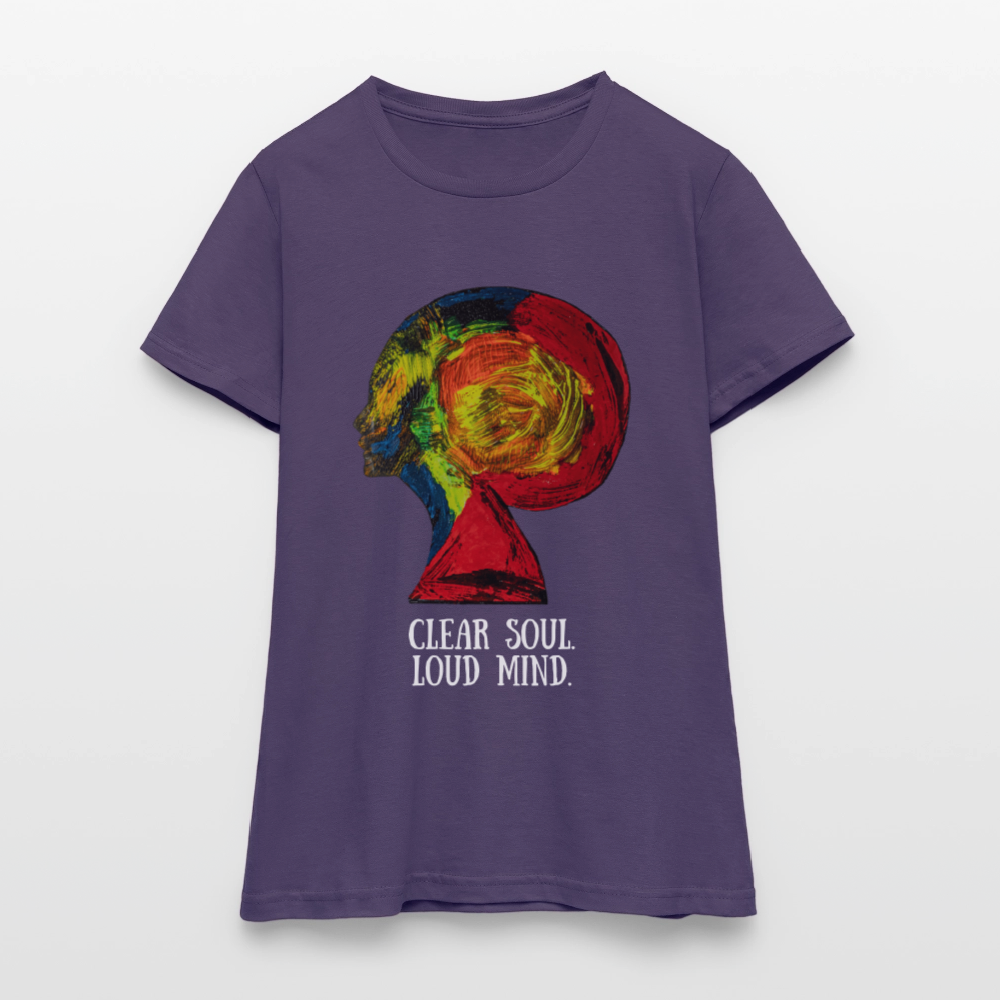 Frauen  T-Shirt Gaia - Dunkellila