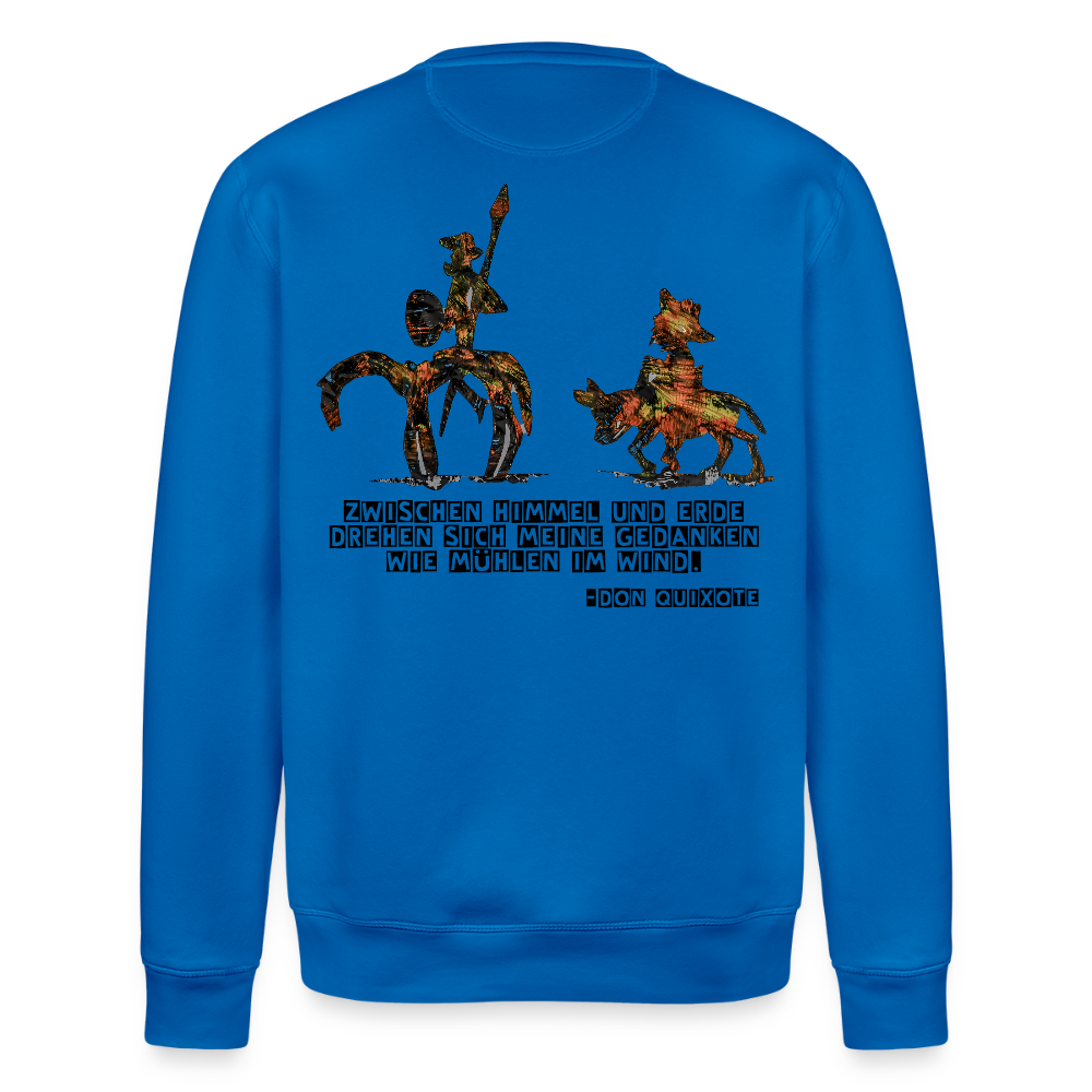 Unisex Bio Pulli Don Quixote Backprint - Königsblau