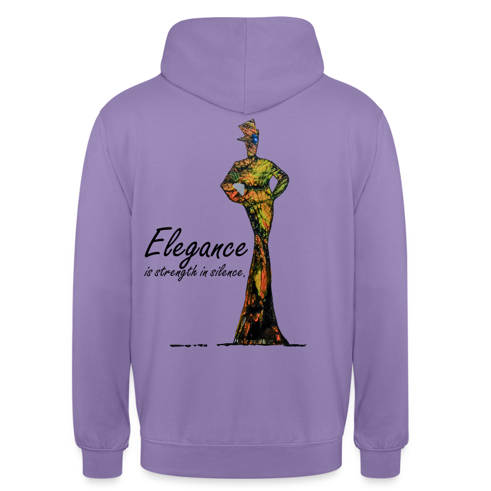 Unisex Hoodie Elegance Backprint - Lavendel