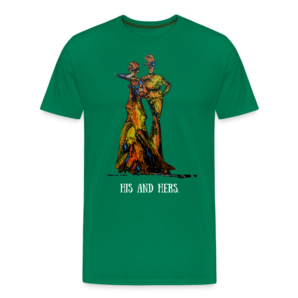 Männer Premium T-Shirt Zylinder und Stella - Kelly Green