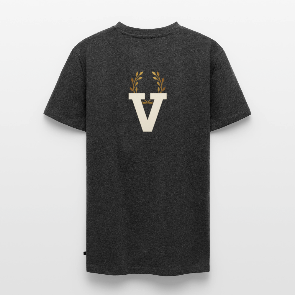 Männer Premium T-Shirt Düsseldorfer Skyline V.9 - Anthrazit meliert