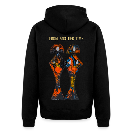 Männer Kapuzenjacke Geishas Backprint - Schwarz