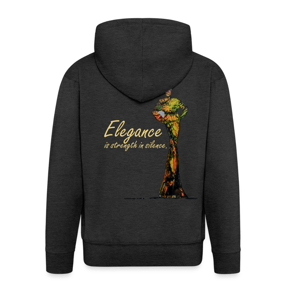 Männer Kapuzenjacke Elegance Backprint - Anthrazit