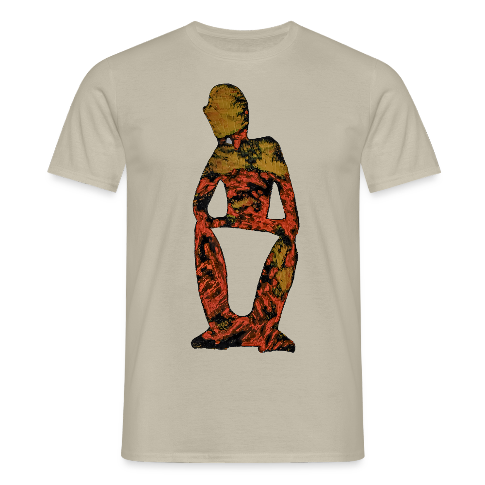 Männer T-Shirt Stille - Sandbeige