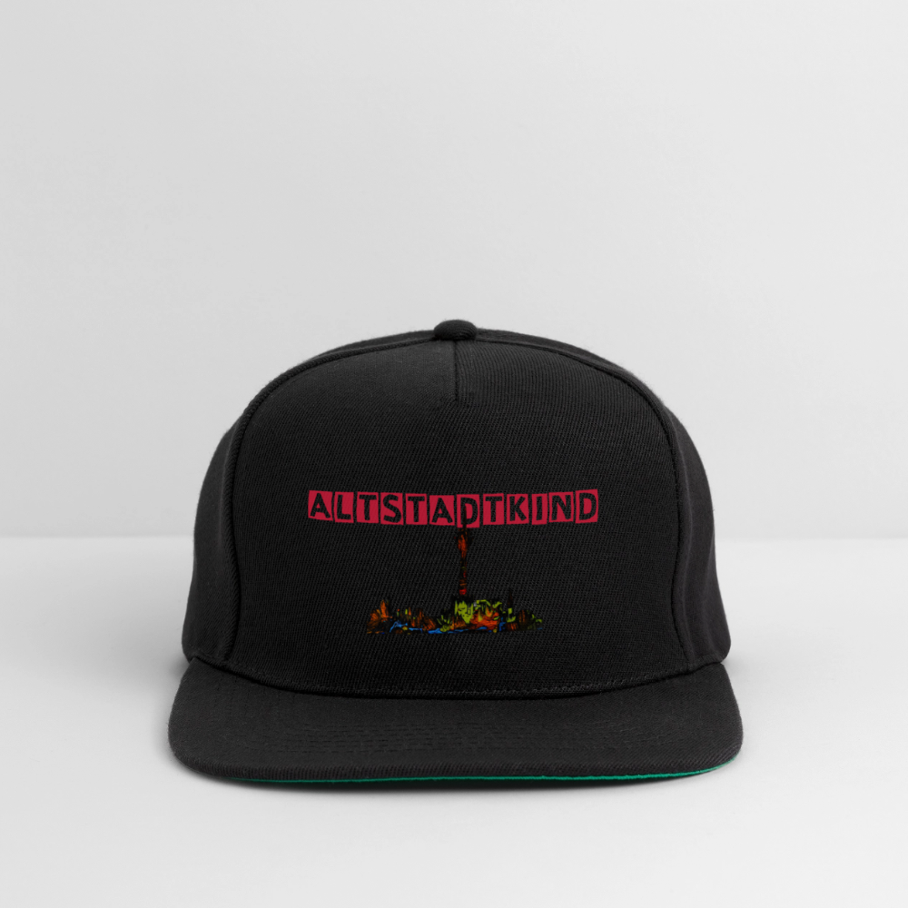 Snapback Cap - Schwarz/Schwarz