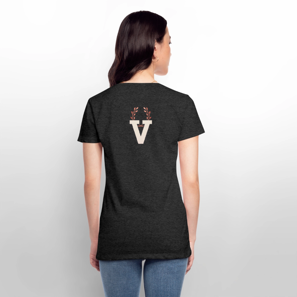 Frauen Premium  T-Shirt Gaia - Anthrazit meliert